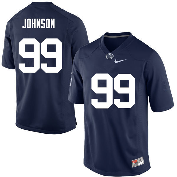 Men Penn State Nittany Lions #99 Austin Johnson College Football Jerseys-Navy